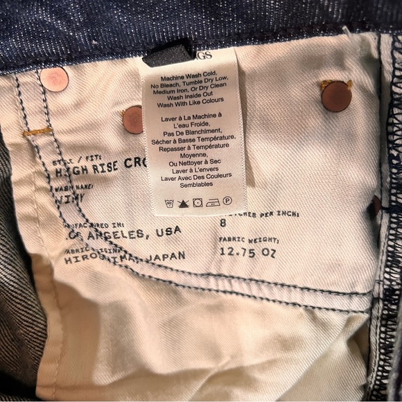 Aritzia The Casting Edition High Rise Cropped Jeans Size 24 - Picture 16 of 17